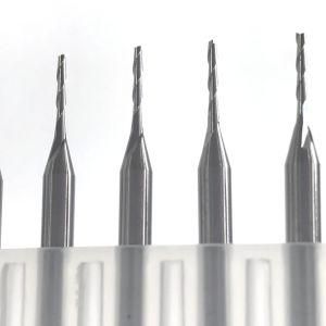 Tungsten Carbide 2 Flute PCB Engraving End Mill with 0.5-3.175mm Diameter