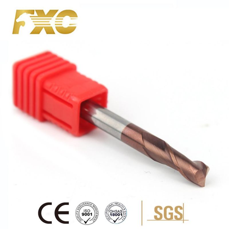 Tungsten Carbide HRC55 2 Flutes High Speed Cutting Tool