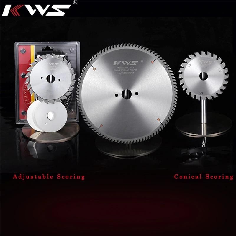 Kws Tct Carbide Circular Saw Blade for Laminuated Board, MDF, Plywood Board, and solid Wood Cutting