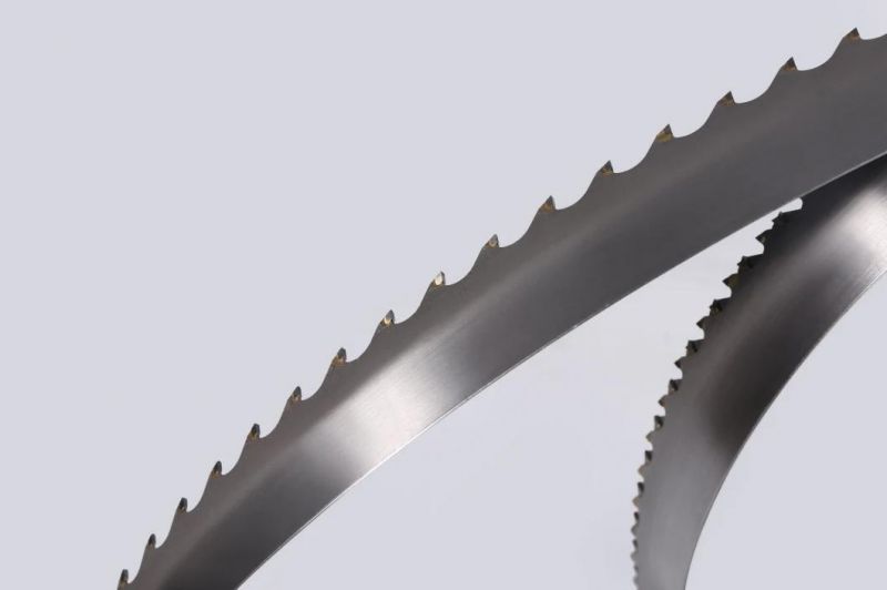 Carbide Tipped Band Saw Blade for Cutting Lumber Log Hardwood, Concrete Blocks, Carbide Tips Bandsaw Blade for Wood Timber Log Cutting, Bandsaw Blade