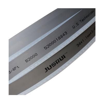 34X1.1mm B2000 Customizable HSS Bimetal Band Saw Blade for Sawing Aluminum&Aluminum Alloy