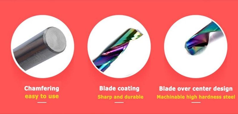 Wholesale Solid Carbide Spiral Single Flute Cutter Dlc Coating for Aluminium