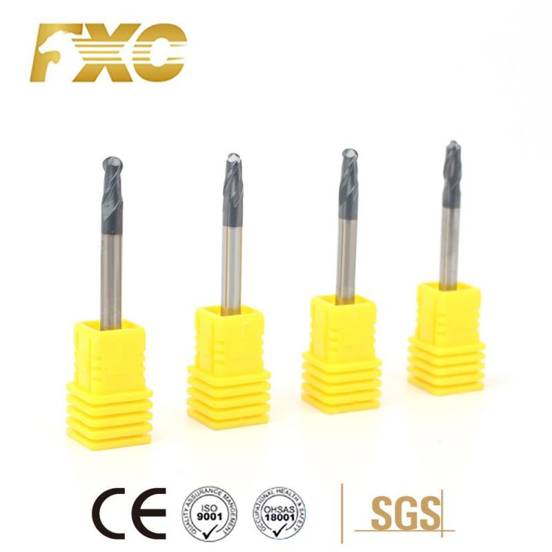 2 Flutes Carbide Ball Nose End Mill Cutters