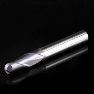 Solid Carbide 2 Flutes Ball End Mill HRC45