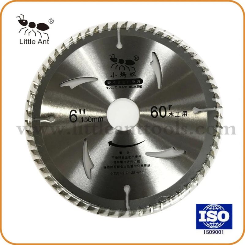 6"150mm Carbide Saw Blade Tct Saw Blade for Wood Cutting