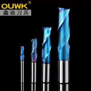Ouwk 2 Flutes HRC60 Solid Carbide Milling Cutter End Mill