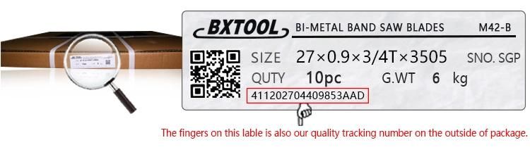 HSS Bimetal Band Saw Blades The Machine Used Made in China Band Saw Blades Manufacturers