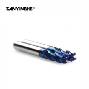 HRC65 Naco Coating Carbide Milling Cutter CNC End Mill for Hard Steel