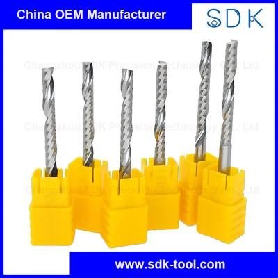 China Manufacturer Solid Carbide Upcut One Flute End Mill for Wood