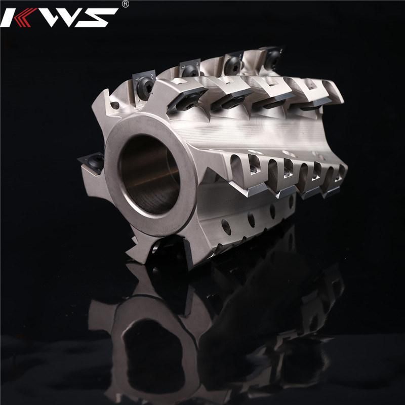 Kws Helical Planing Spiral Cutter Head Wood Cutting High Performance Woodworking Cutter Head