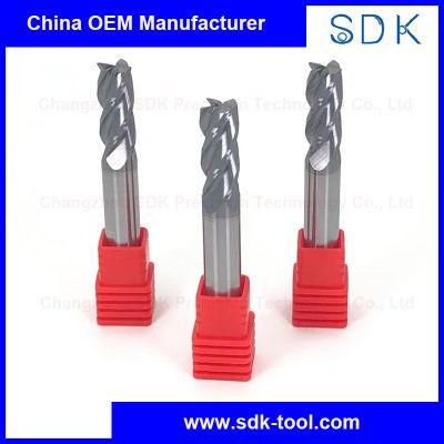 Coated Ad High Performence GM Series Carbide 4 Flutes Square End Mills for CNC Machine