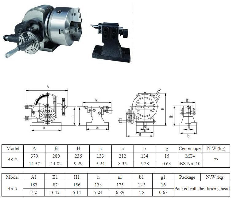 Semi Universal Dividing Head with Chuck