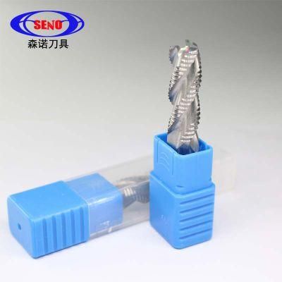 Durable Roughing End Mill Cutters and Carbide Roughing End Mill HRC55 3flutes Roughing End Mill for Aluminum