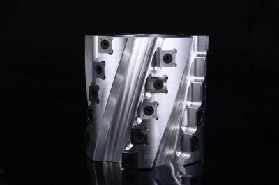 Tct Carbide Helical Cutter Block-Planer Cutter, Aluminum Body for Wood Planing (light cutting)
