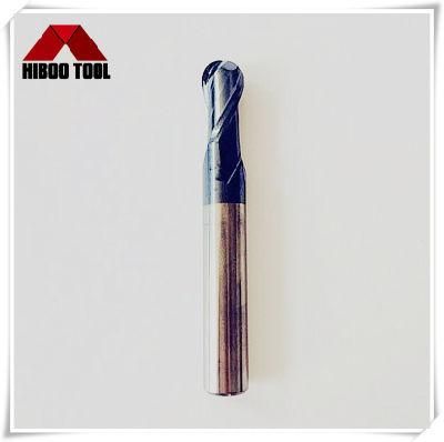 China Manufacturer HRC45 Carbide Ball End Mill Cutter with Altin Coating