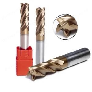 Wearable Carbide Square End Mill with PVD Coating Machine Tools