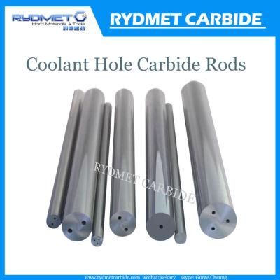 Cemented Carbide Rods with Two Straight Coolant Hole