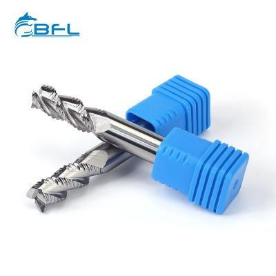 Bfl 3f HRC55 Tungsten Solid Carbide End Mill for Aluminum Roughing Rough Milling Cutter for Alu