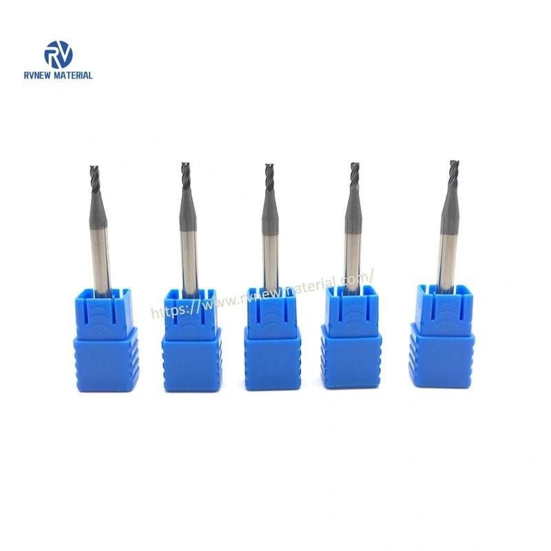 Solid Carbide 4 Flutes Milling Cutters for Steel HRC55 Tools