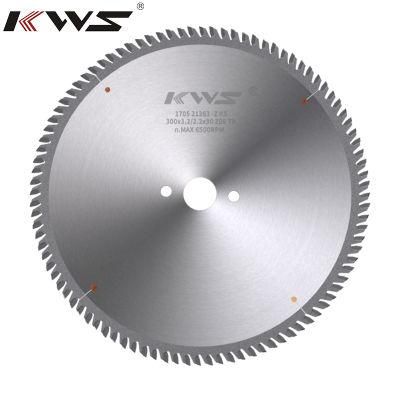 Kws Tct Circular Saw Blade for Horizontal Cutting for Plywood, Particle Boards