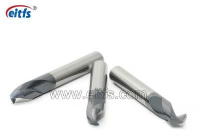 Flat Head Solid Carbide End Mills with 2 Flutes for Steel Milling