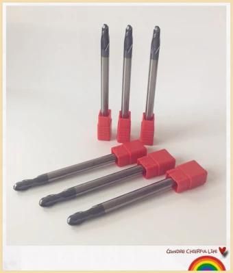 Extra Long Shank Ball Nose End Mills for Cutting Steel