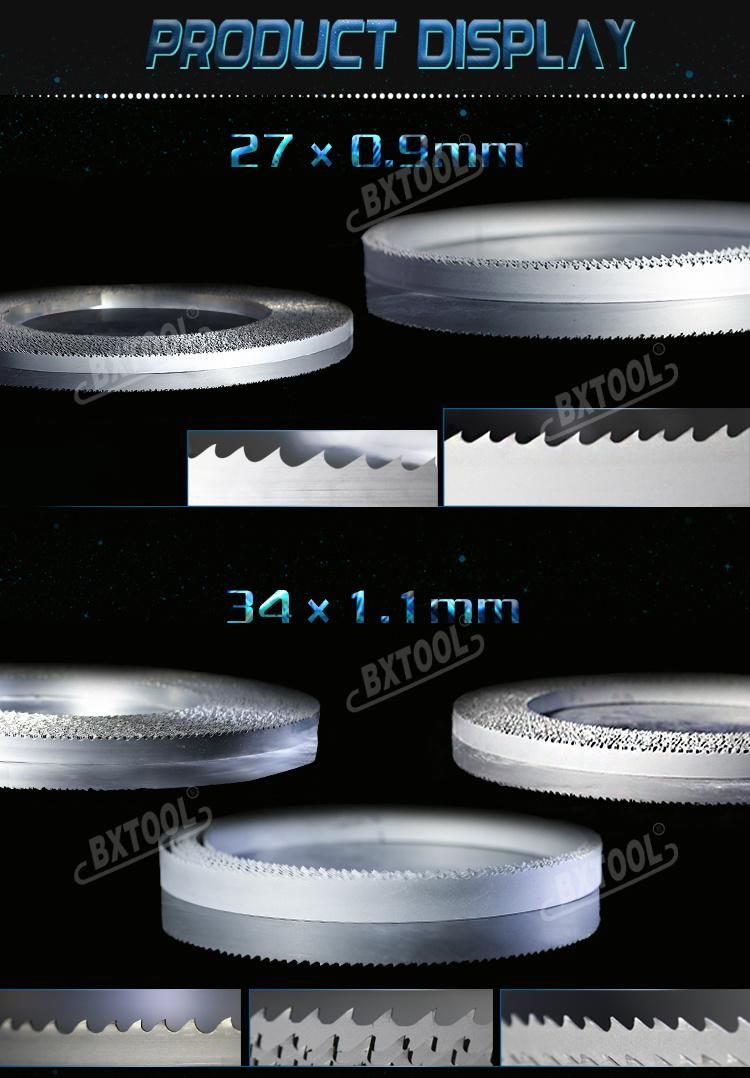 19*0.9*3t Setting Tooth Carbide Tipped Band Saw Blades for Cutting High Temperature Alloy Steels