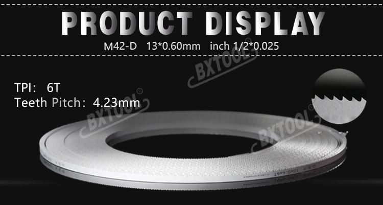 1638*13*0.6mm Bimetal Band Saw Blade for Cutting Steel and Hard Wood