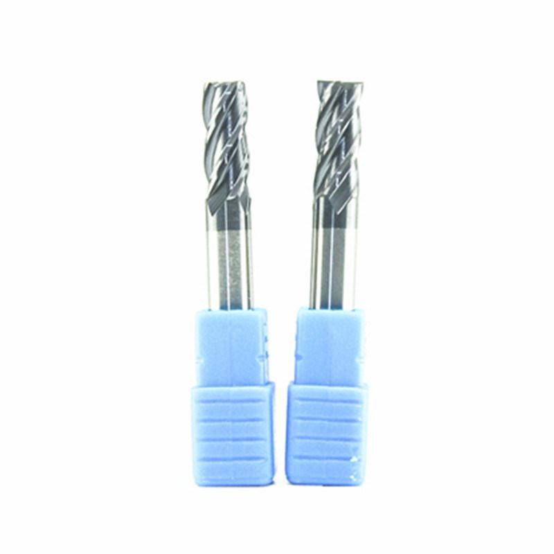 HRC 40-55 Coating 4 Flute Flat Head Carbide Cutting Tool Solid Carbide End Mills