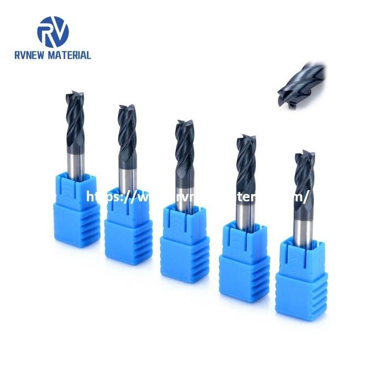 4 Flute Flattened Solid Carbide End Mills Customized Available