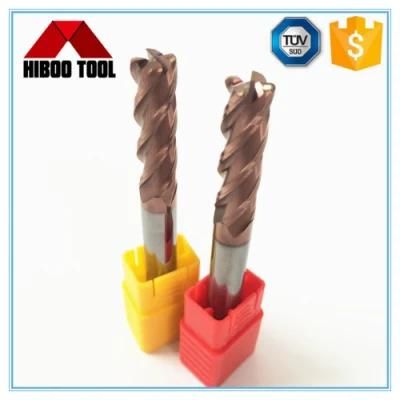 Four Flutes Top Quality Tungsten Carbide Corner Radius End Mills