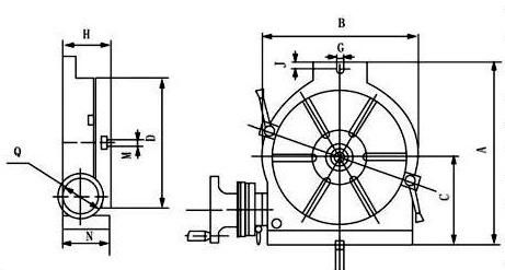 Mini Series Rotary Table HV-3 HV-4 HV-5