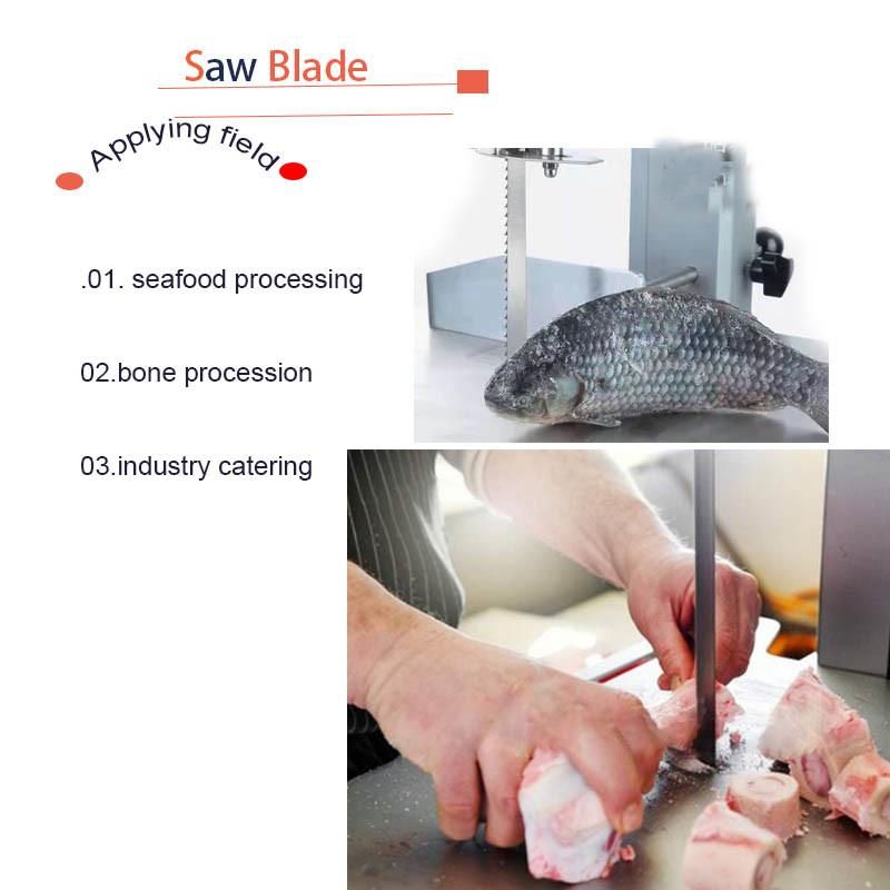 1650 *0.50*0.56 /mm Frozen Bone Saw Blade Cutting Meat Bone