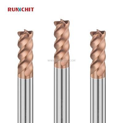 High-Speed, High-Hardness 65HRC 2 Flutes CNC End Mill From 0.1mm to 20mm for Mold Industry (HRB0602)