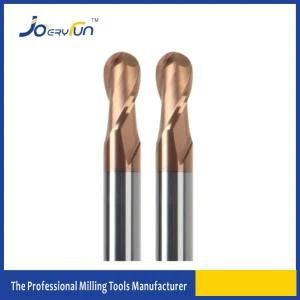 Tungsten Carbide 2 Flutes Ball Nose Milling Cutter