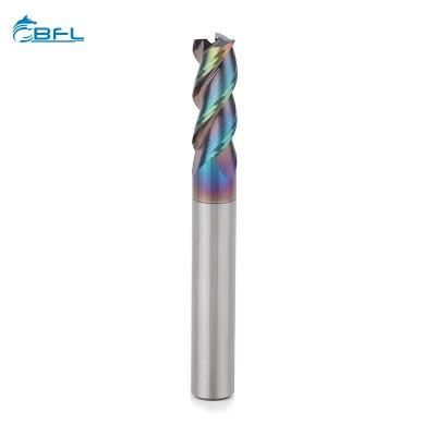 3 Flutes Solid Carbide CNC Router Bits Milling Cutter End Mills for Aluminum Color Coated