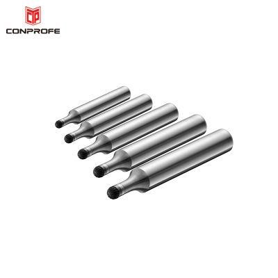 High Wear Resistant Hardware Cutting Tools CNC Machining Parts Solid PCD 20 Flutes Ball Nose Milling Cutter