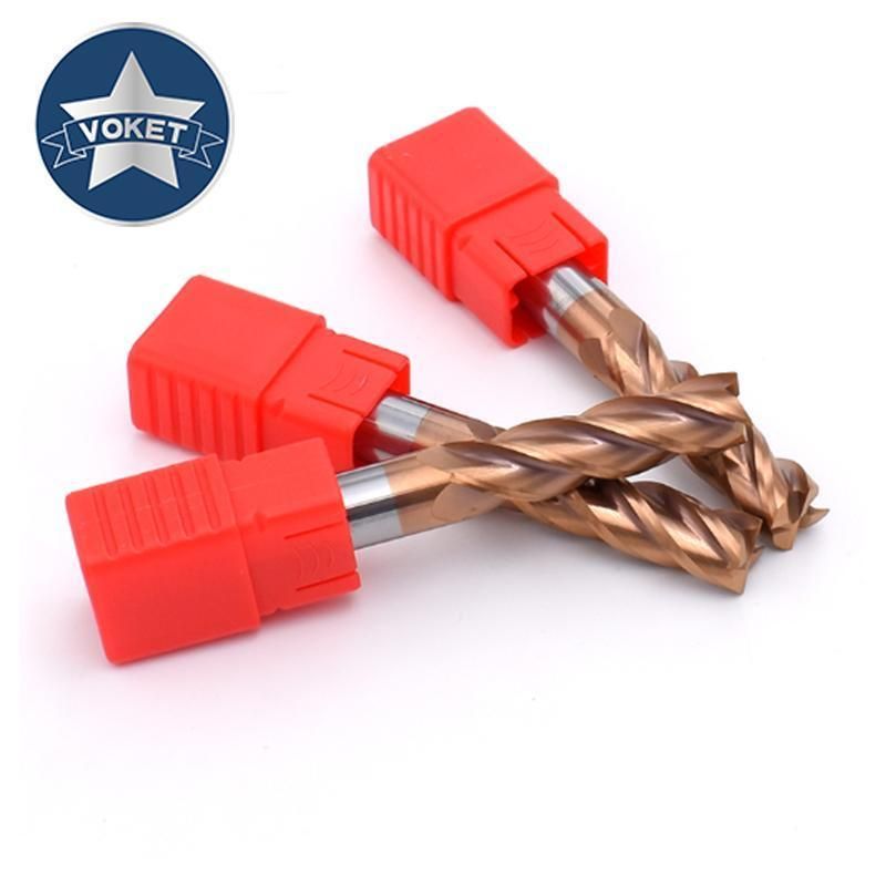 55° Long Shank 75L 100L HRC60 Solid Tungsten Carbide End Mill 4 Flutes Square Mlls Milling Cutter 4mm 6mm 8mm 10mm 12mm