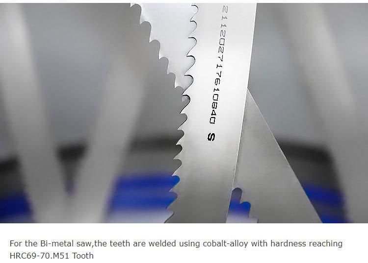M42 High Cobalt 8% HSS Bimetal Bandsaw Blades for Cutting Solid Metal