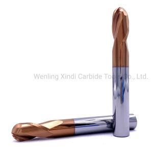 HRC55 Solid Carbide Ball End Mill R4*35*100
