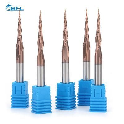 Bfl Soild Carbide 2 Flutes Taper Ball Nose End Mill for Woodcutting