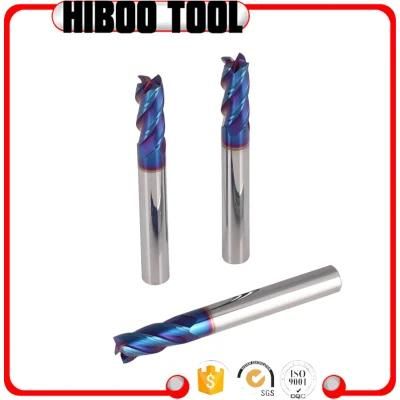 65HRC Blue Nano Coating Square Carbide End Mill