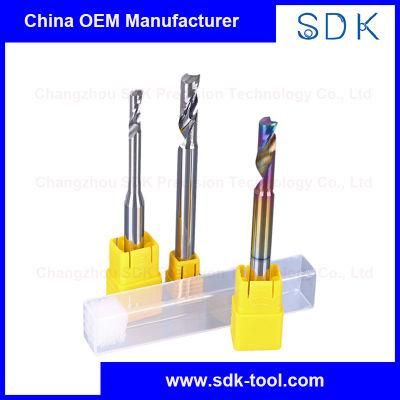 Long Lifetime High Quality Tungsten Carbide 1 Flute Router Bits End Mills for Aluminium Door and Window Dlc Coating