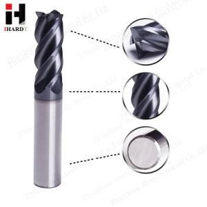 4 Flute Flattened End Mills with Straight Shank for Stainless Steel From Ihardt