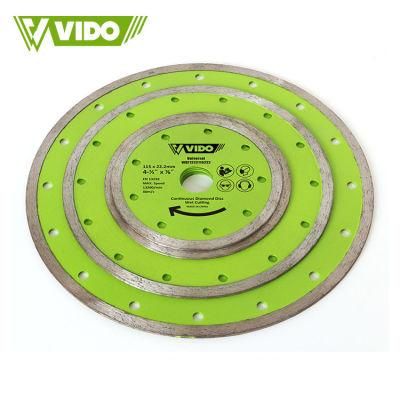 Vido 115mm 125mm Diamond Powder Alloy Steel Saw Wet Cutting Blade Disc for Granite