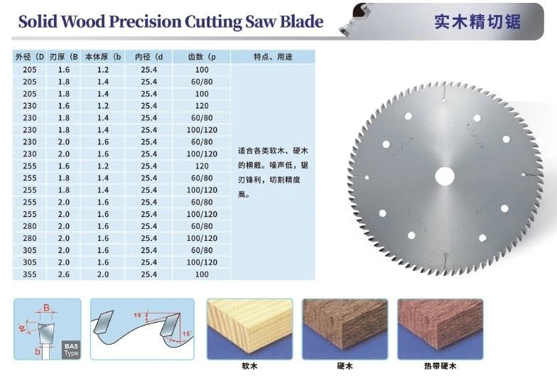 Solid Wood Precision Cutting Saw Blade