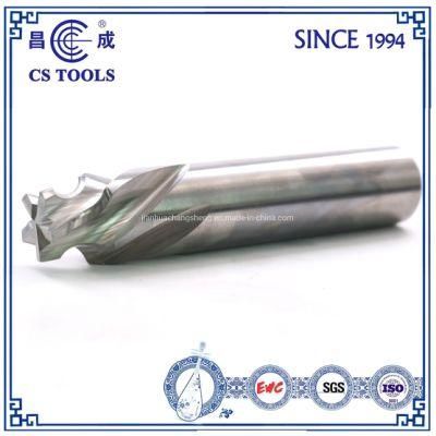 Solid Carbide 5 Flutes Inner R Angle Profile Milling Cutter