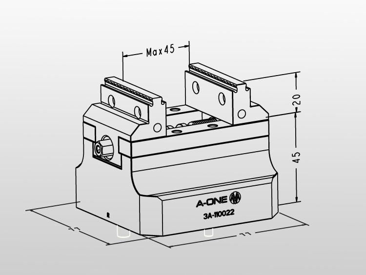 CNC Double Centering Bench Vise for Clamping Workpieces 3A-11022