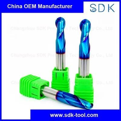 Tungsten Carbide Two Flute Ball Nose Cutters for Hardened Steel