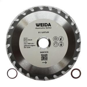 216mm Wood Circular Saw Blade Cutting Disc 8-1/2&rdquor; 24t Bore 30/25.4/22.23mm